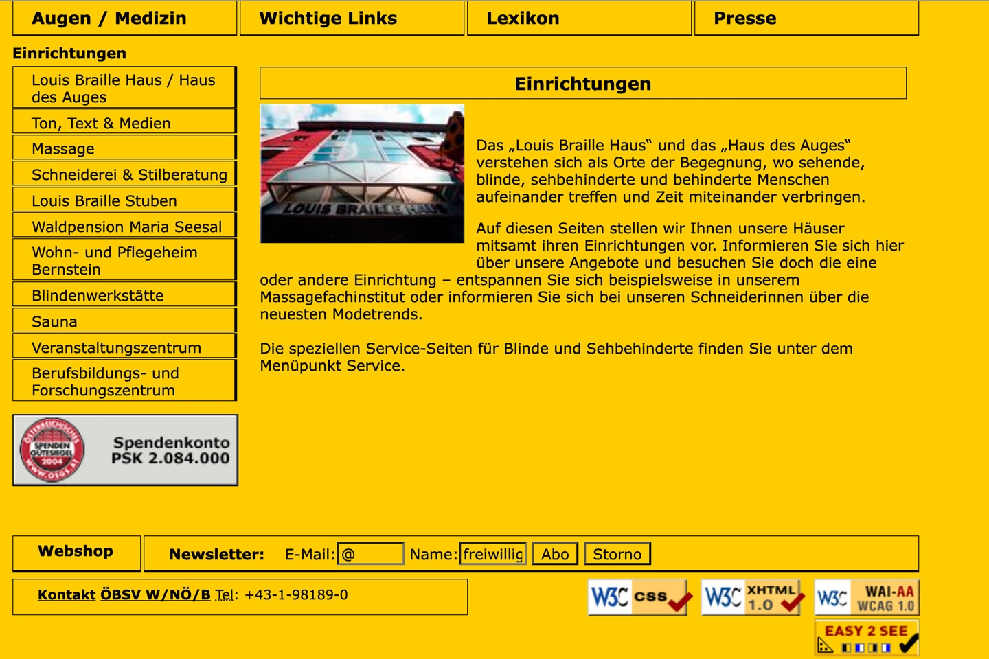 ÖBSV Wien/NÖ/Bgld | braille.at | 2003 (Screen Only 03) © echonet communication
